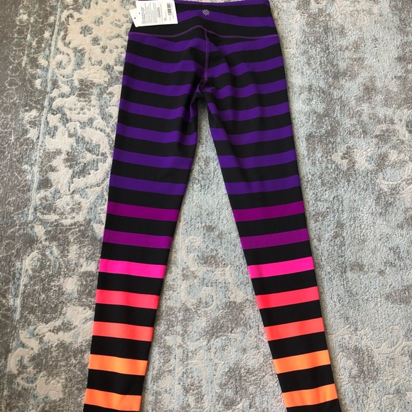 Athleta HR Bold Stripe Chaturanga Tight NWT XS - Picture 5 of 6